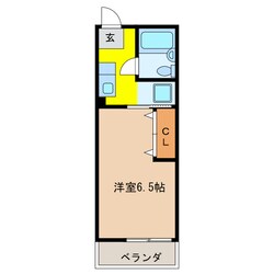 シティハイム城南Ｂ棟の物件間取画像